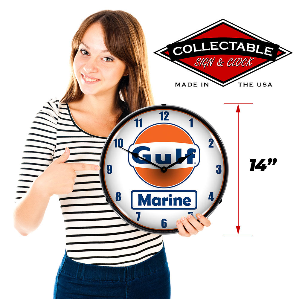Gulf Marine 14" LED Wall Clock