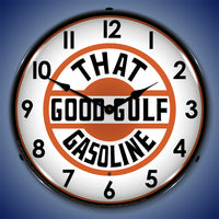 Good Gulf "That Gasoline" 14" LED Wall Clock