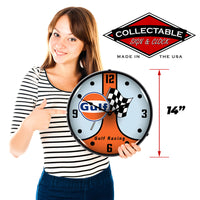 Gulf Racing GT40 14" LED Wall Clock