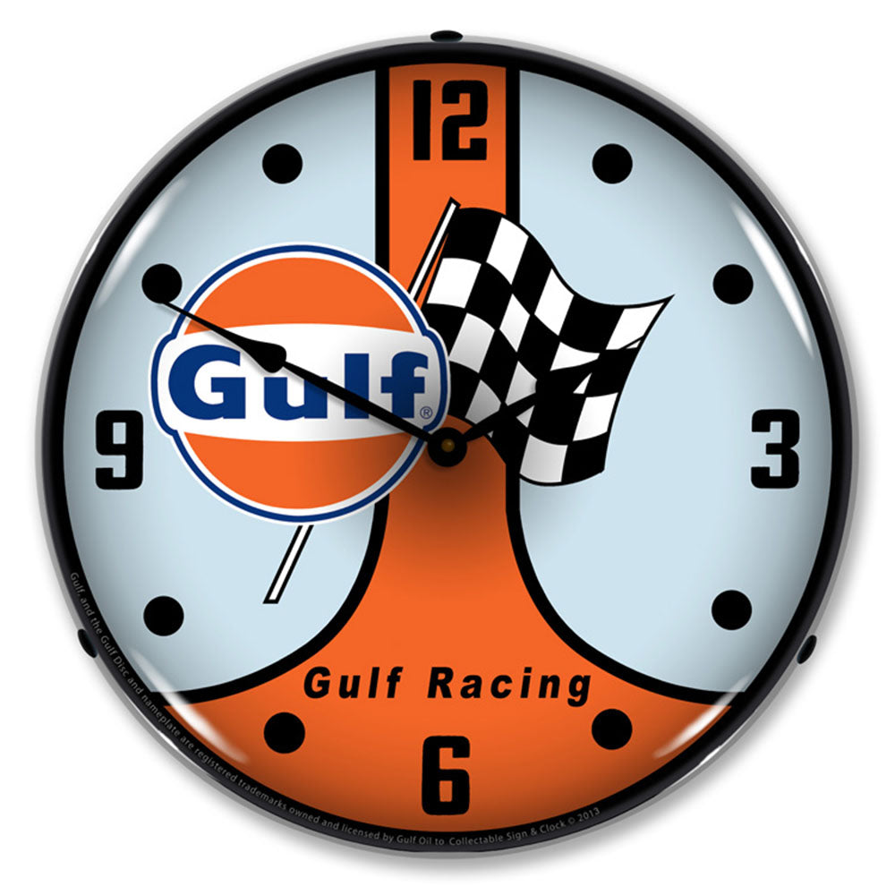 Gulf Racing GT40 14" LED Wall Clock