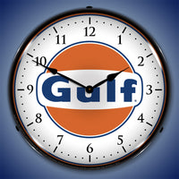 Gulf Logo 14" LED Wall Clock