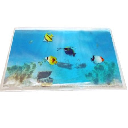 Skil-Care Gel Aquarium Sensory Activity Pad | 4-Pound Weighted Tactile and Visual Stimulation Mat with 4 Moveable Fish