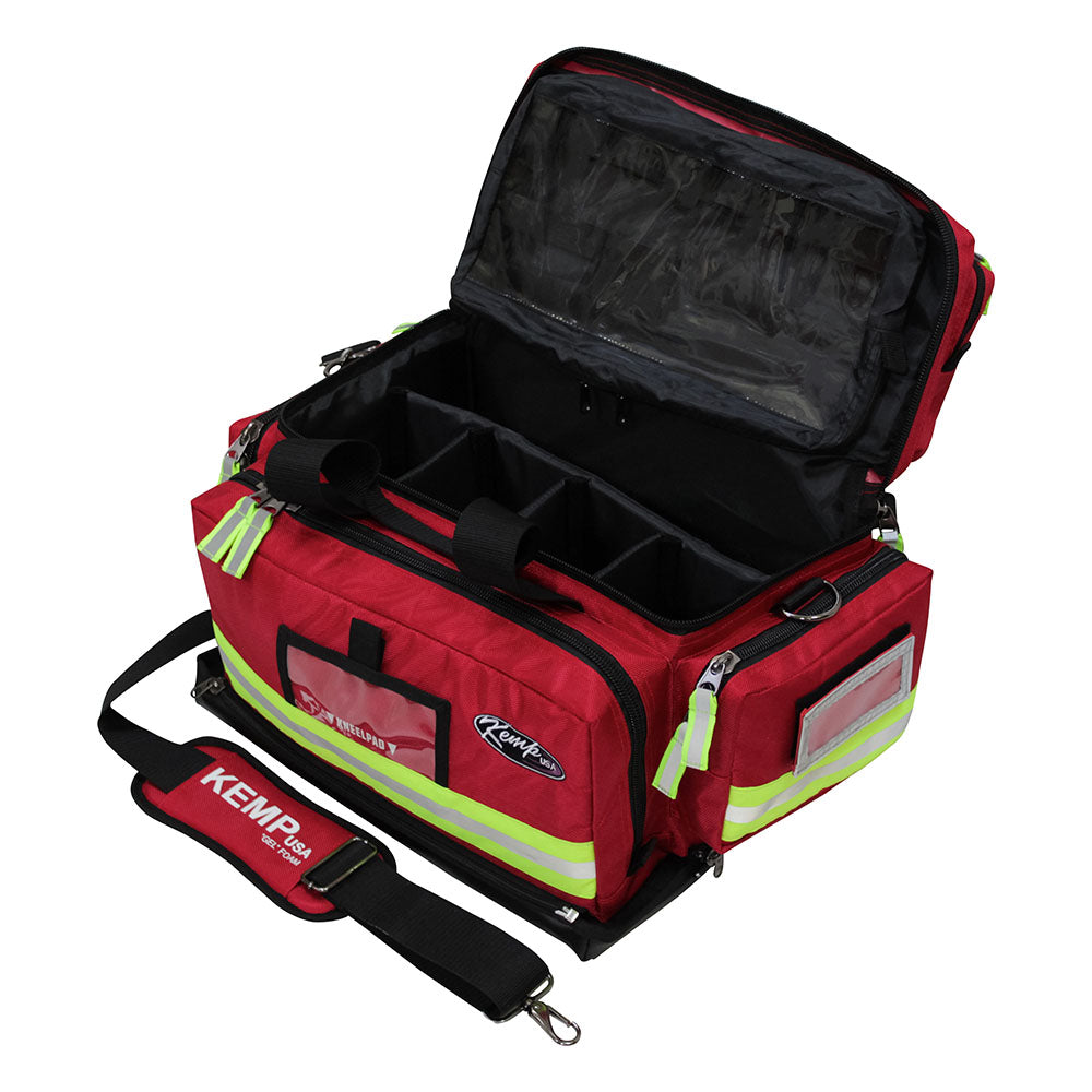 Kemp USA Red Tarpaulin Fluid-Resistant Large Trauma Bag