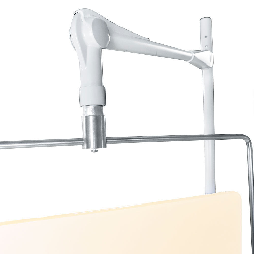 Phillips Safety Mobile Overhead Lead Acrylic Barrier with Lead Curtain and Offset Arm