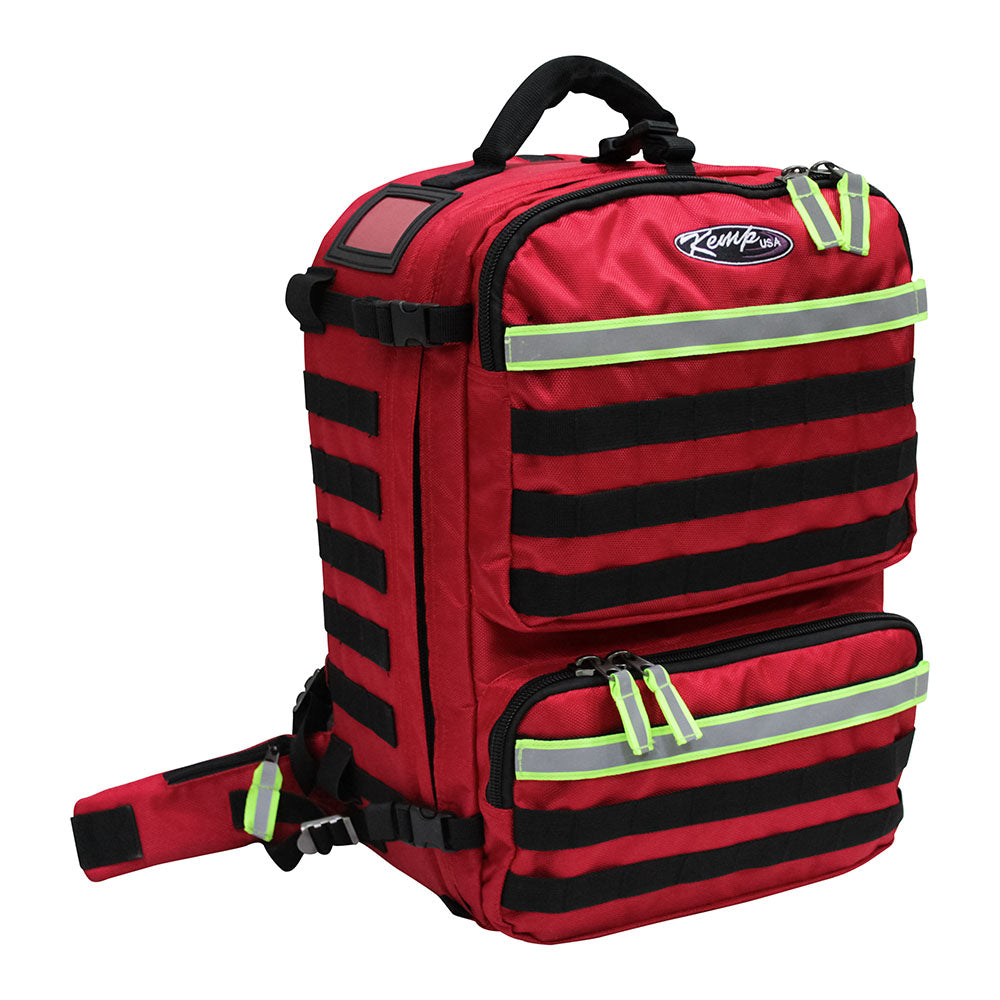 Kemp USA Tarpaulin Tactical Rescue Bag – Heavy-Duty Waterproof Trauma Backpack for First Responders and EMS Deployment