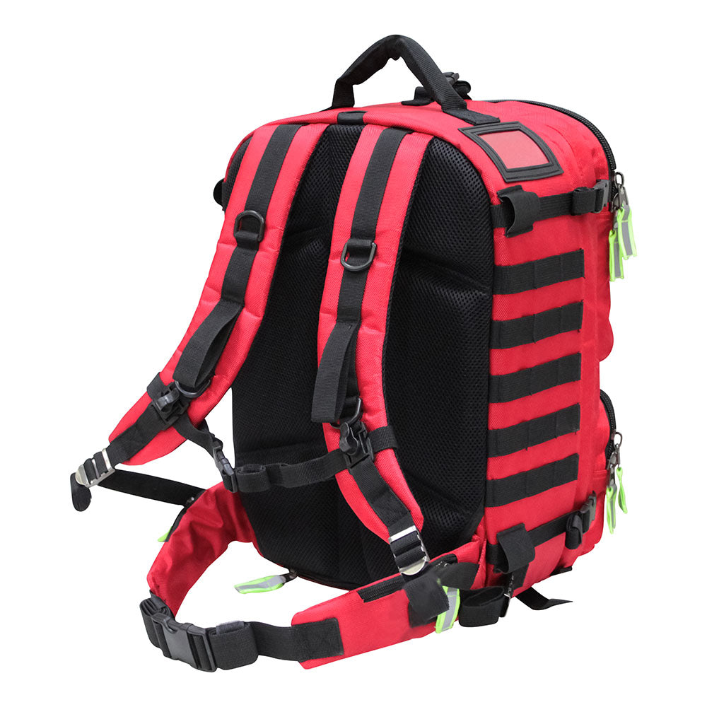Kemp USA Tarpaulin Tactical Rescue Bag – Heavy-Duty Waterproof Trauma Backpack for First Responders and EMS Deployment