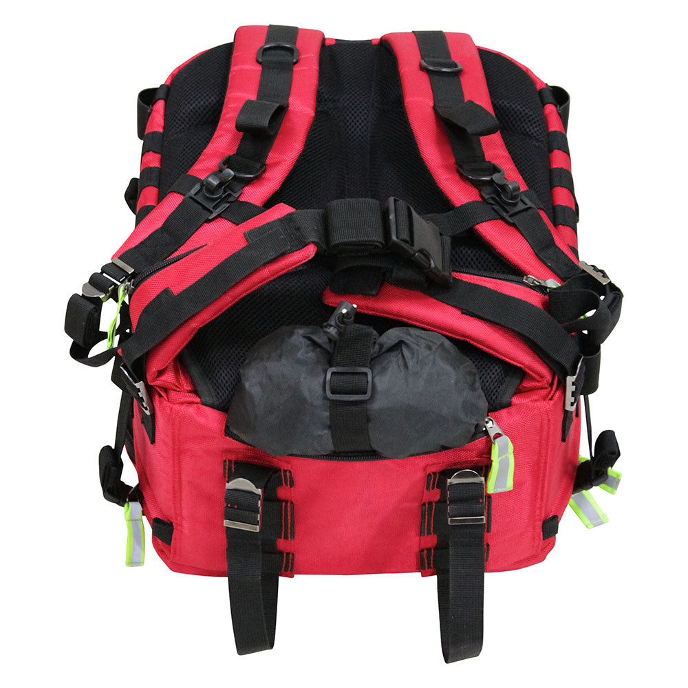 Kemp USA Tarpaulin Tactical Rescue Bag – Heavy-Duty Waterproof Trauma Backpack for First Responders and EMS Deployment