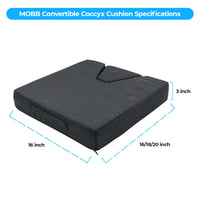 MOBB Convertible Coccyx Cushion for Tailbone Pain
