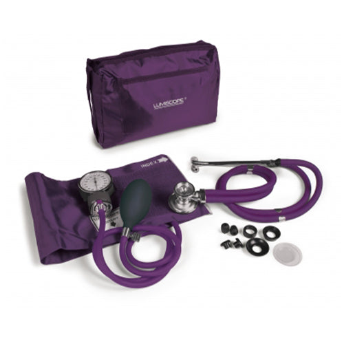 Graham Field Spec Match Blood Pressure Cuff and Sprague Stethoscope Kit, Grape