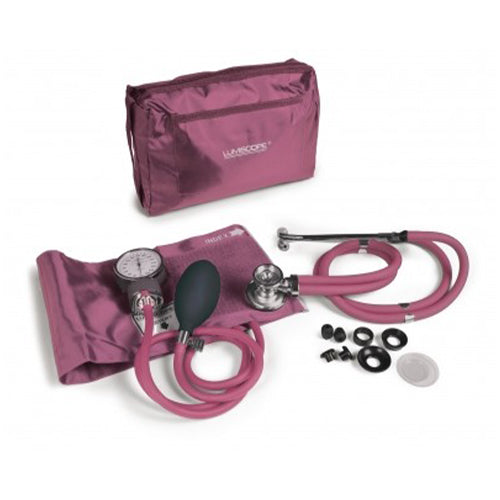 Graham Field Spec Match Blood Pressure Cuff and Sprague Stethoscope Kit - Pink