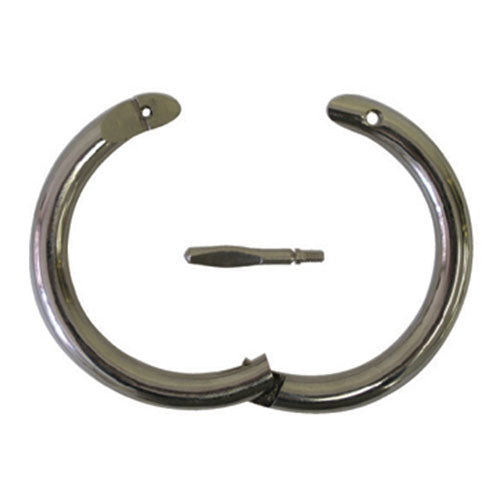 Jorgensen Labs 2 1/2" ID Bull Ring | Self-Piercing Copper Restraint for Large Animal Management
