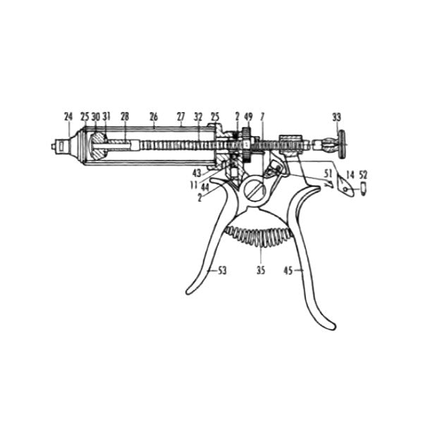 Jorgensen Labs Washer Set for Roux Syringe