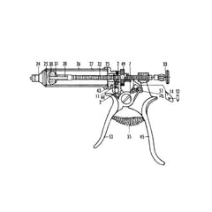 Jorgensen Labs Rubber Piston Roux Syringe 10CC