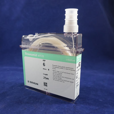 B. Braun Braunamid Metric 6 (USP 3) Suture Cassette 50m