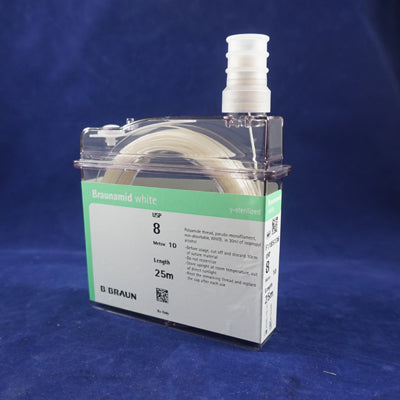 Jorgensen Labs Braunamid Cassette 8 Non-Absorbable Pseudo-Monofilament Suture