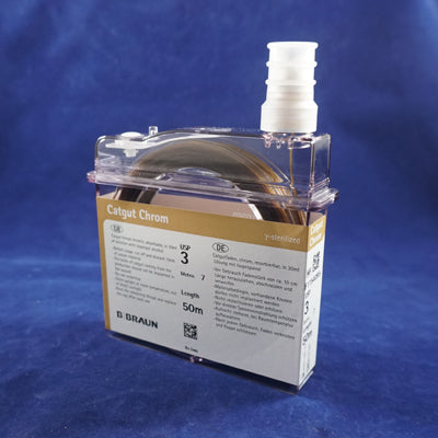 Jorgensen Labs Catgut Medium Chromic Cassette 3 Absorbable Suture