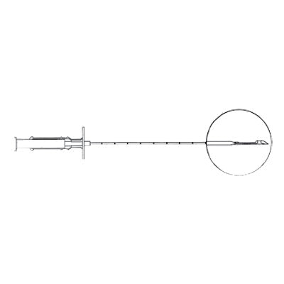 Jorgensen Labs True-Cut Style Biopsy Needle 14G x 10cm for Professional Soft Tissue Sampling