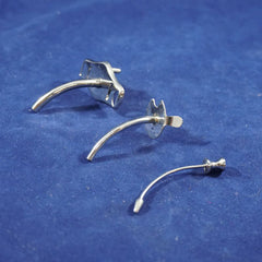 Jorgensen Labs Silver-Plated Metal Tracheostomy Tube 3-Piece Kit