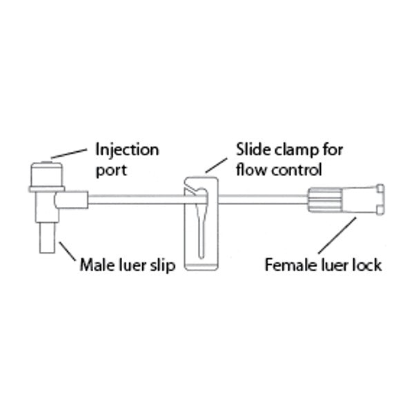 Jorgensen Labs J0467Q Micro Bore 'T' Extension Set