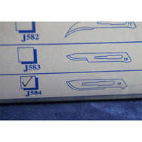Jorgensen Labs Disposable Stainless Steel Scalpels (Pack of 10)