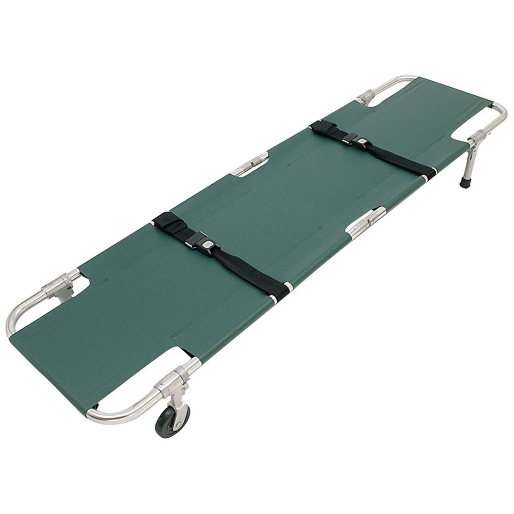 Junkin JSA-602-S "EASY FOLD" Lightweight Aluminum Stretcher with Reinforced Vinyl Cover