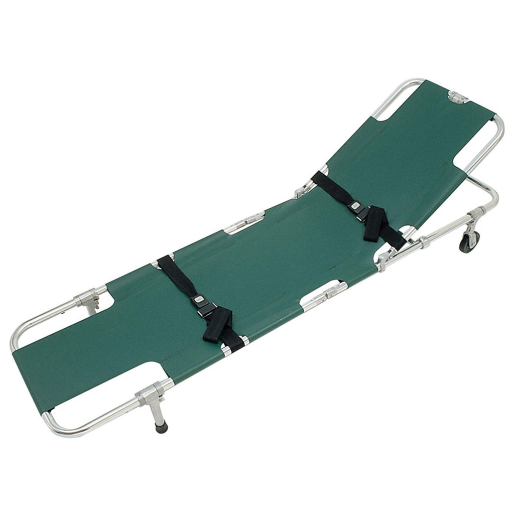 Junkin JSA-604 EASY-FOLD Wheeled Stretcher with 5-Position Adjustable Backrest