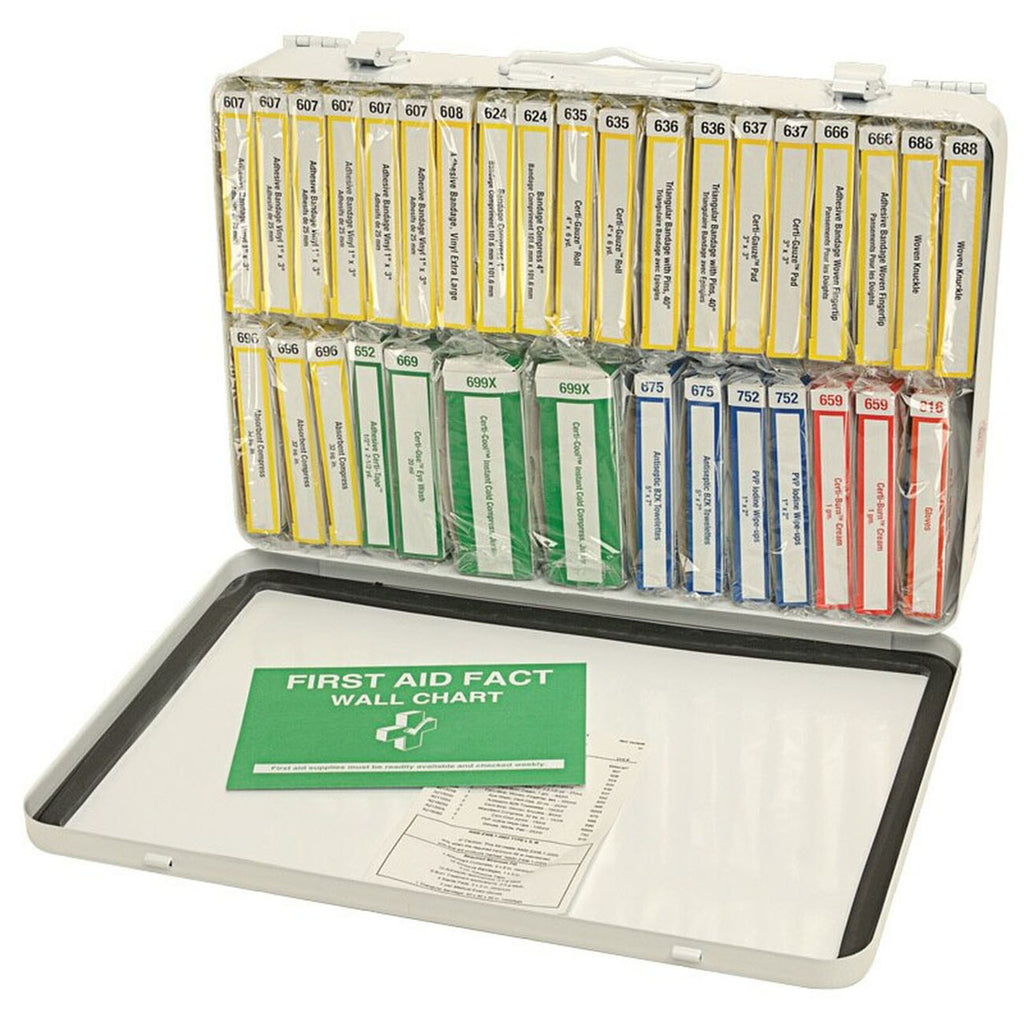 Junkin JSA-200-C 36-Unit Industrial First Aid Kit – High-Capacity Steel Case