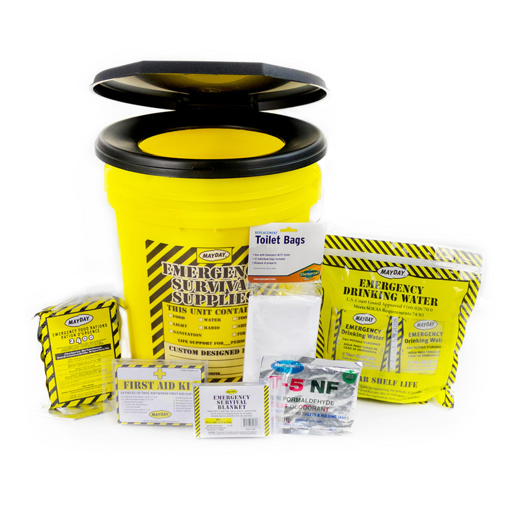 MayDay Economy Emergency Honey Bucket Kit - 1 Person