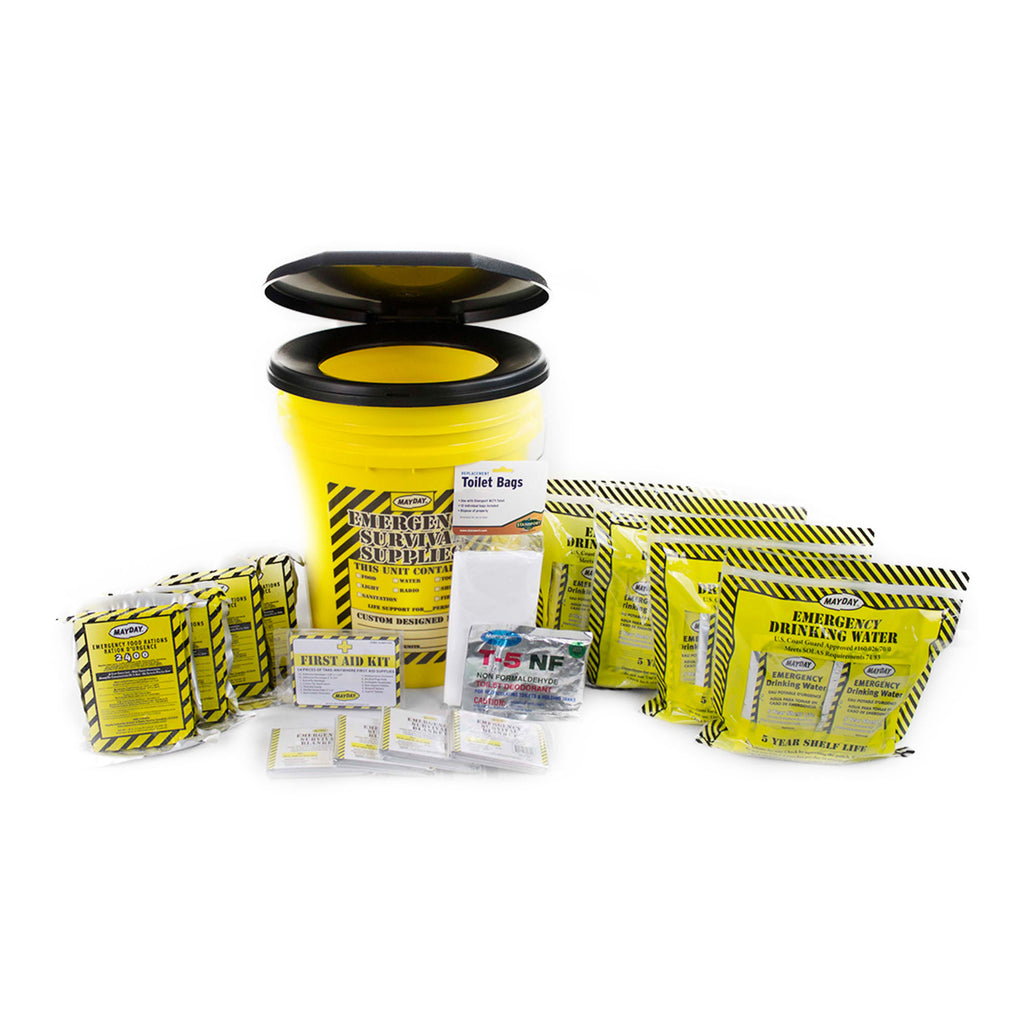 MayDay Economy Emergency Honey Bucket Sanitation Kit - 4 Person Capacity