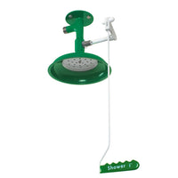 Justrite Ceiling Mount, Laboratory Hughes Drench Shower, Stainless Steel Pipe