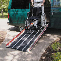 DecPac Portable Folding Fiberglass Wheelchair Ramp