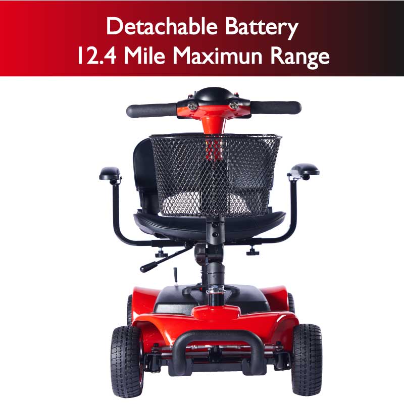 Zip'r Roo 4-Wheel Mobility Scooter – Compact Stability for Professional Environments