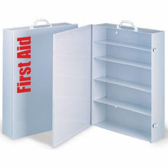 First Aid Only 5 Shelf Empty Metal Industrial Cabinet With Swing Out Door
