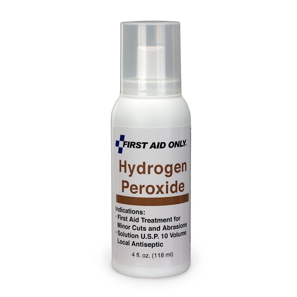 First Aid Only 3% Hydrogen Peroxide Spray | 4 oz. Pump Mechanical Debridement