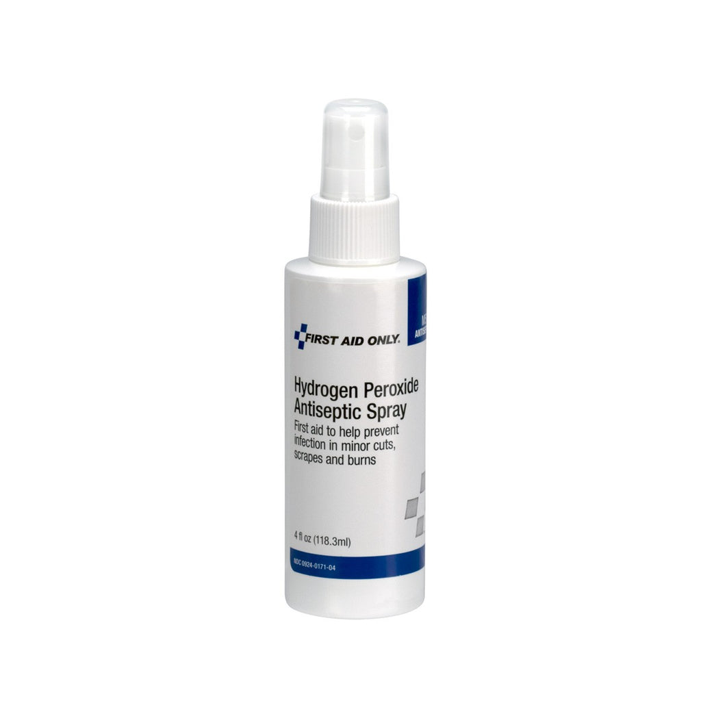 First Aid Only 3% Hydrogen Peroxide Spray | 4 oz. Pump Mechanical Debridement