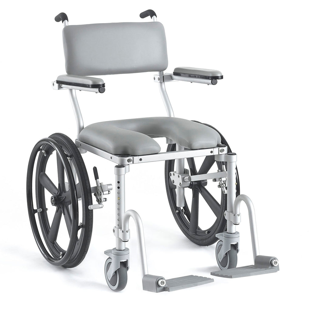Nuprodx mc4020-24 Multi-Chair Roll-In Shower & Commode Chair – Self-Propelled Independence