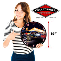 Teds Drive In 14" LED Wall Clock