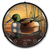 Northern Shovler Duck 14" LED Wall Clock