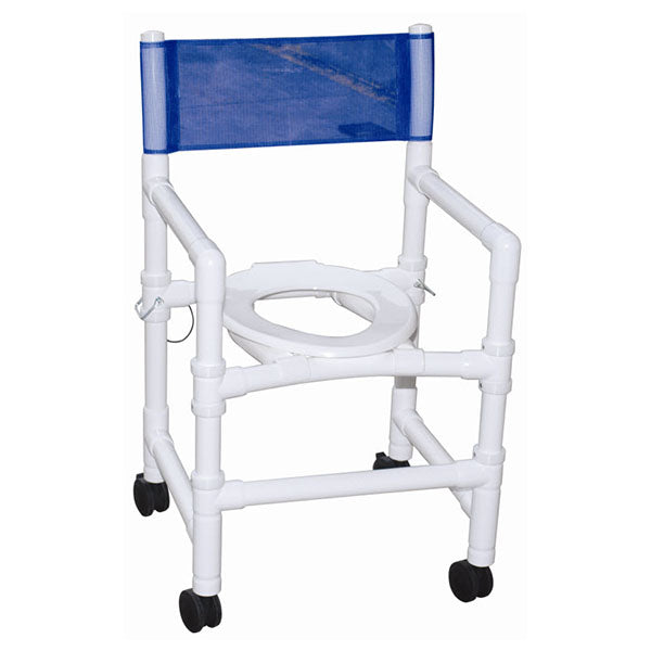 MJM Pediatric Foldable Shower Commode Chair, 200 lb. Capacity