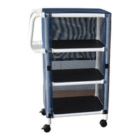 MJM Non-Magnetic Multi-Shelf Compact Linen Cart