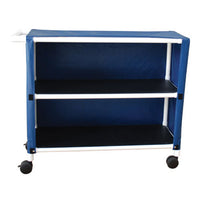 MJM Two Shelf Linen Cart with Cover