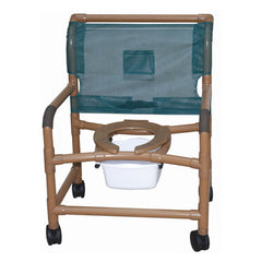 MJM 26" Woodtone Extra-Wide Shower Chair, 425 lb Capacity