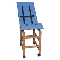 MJM Wood Tone Large Reclining Pediatric Shower Chair, 180 lb. Capacity