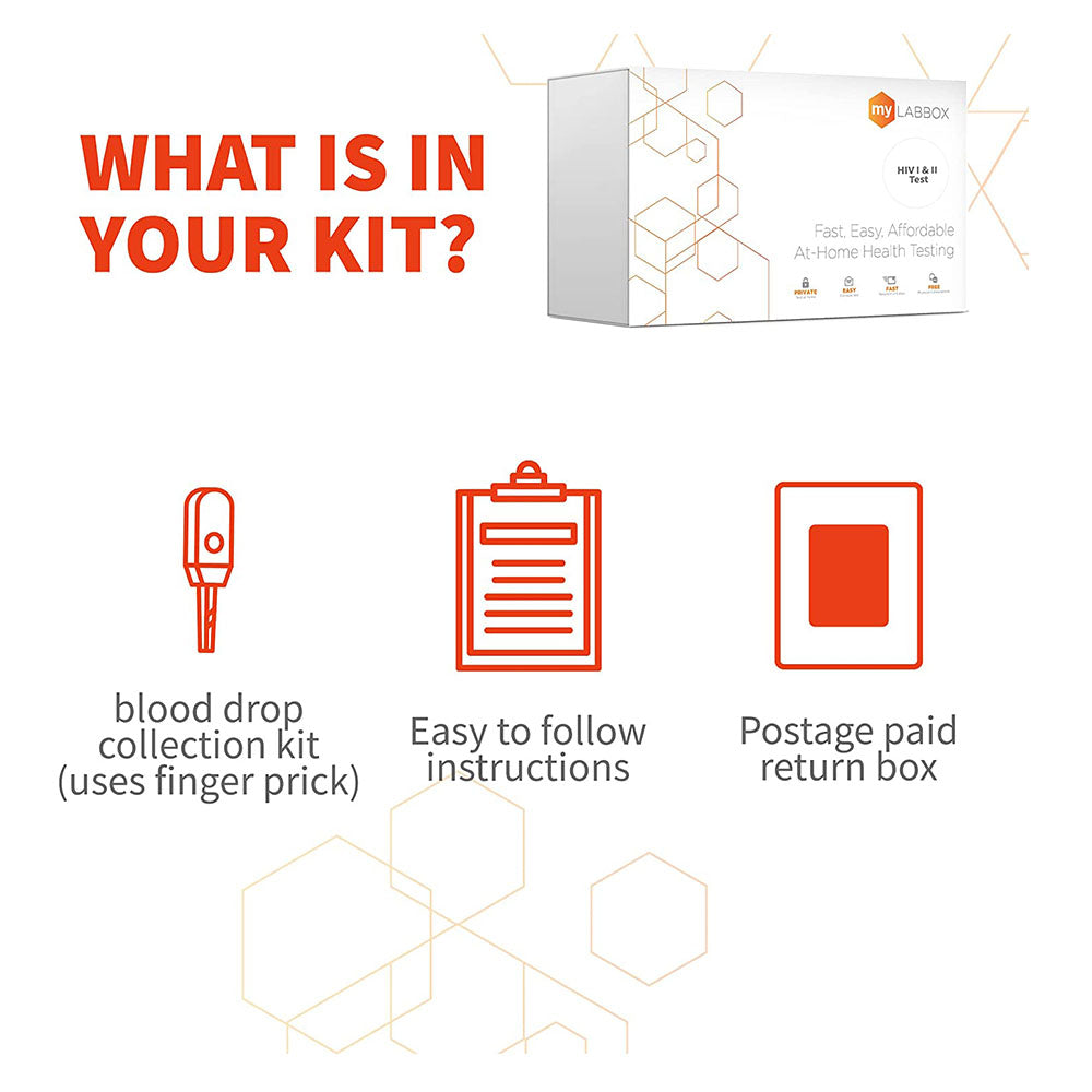 MyLAB Box HIV Mail-In Home Test Kit | CLIA-Certified Lab Accuracy