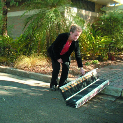 DecPac Portable Folding Fiberglass Wheelchair Ramp