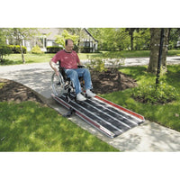 DecPac Portable Folding Fiberglass Wheelchair Ramp