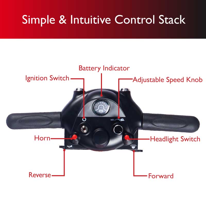 Zip’r Roo 3-Wheel Mobility Scooter – Precision Maneuverability for Indoor Facilities