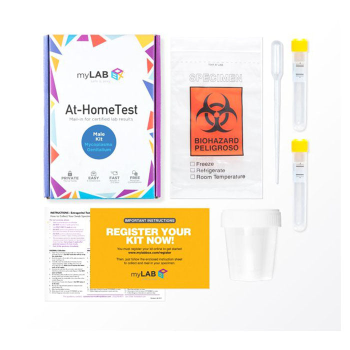 myLAB Box Mycoplasma Genitalium At-Home Test Kit – CLIA-Certified Molecular Mail-In Screening with Integrated Telemedicine Support