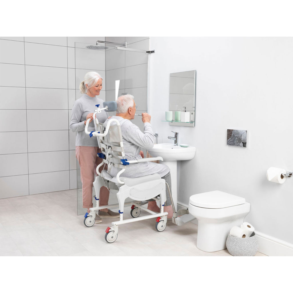 Aquatec ERGOVIP Tilt-in-Space Shower Commode Chair