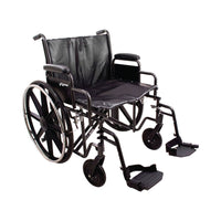 Roscoe ProBasics Bariatric Wheelchair with Removable Desk Length and Swing-Away Footrests